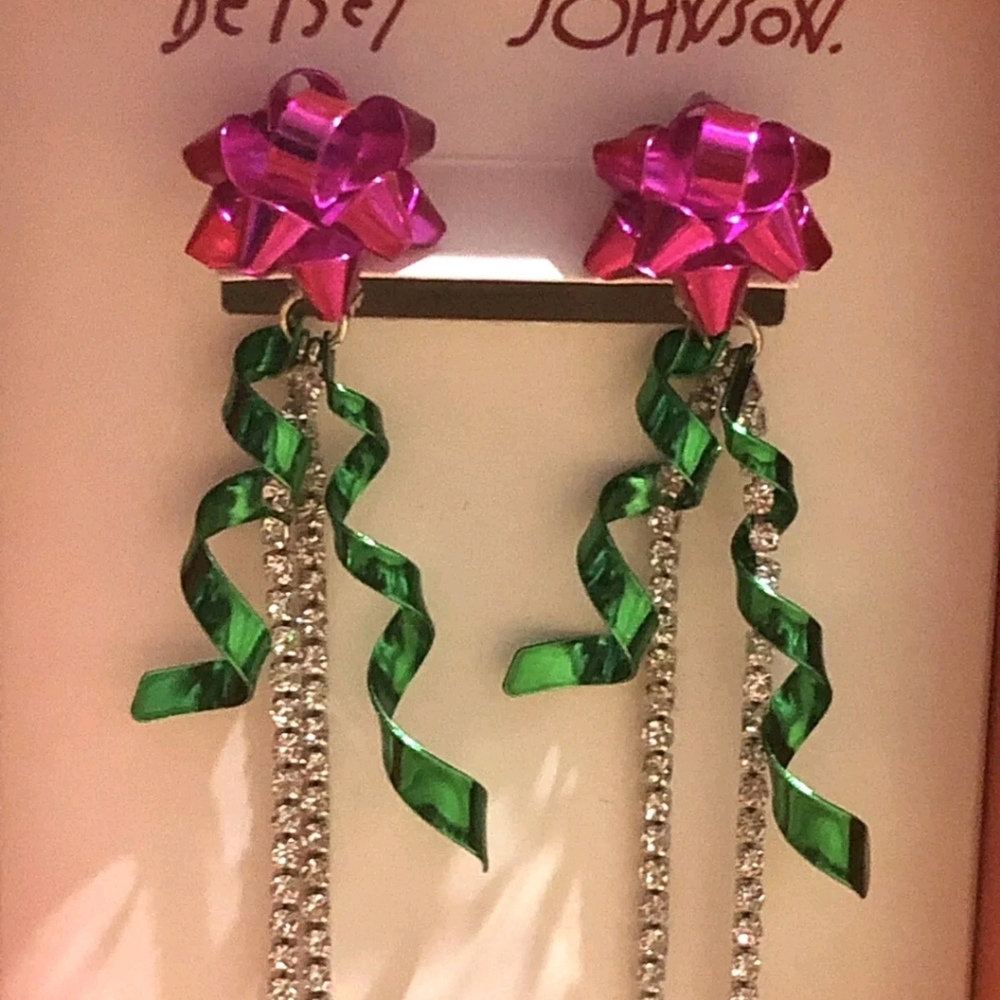 Betsey johnson 2 n 1 earrings NWT